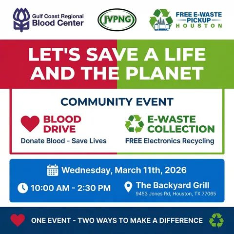 Let's Save a Life and the Planet - Community Event event flyer